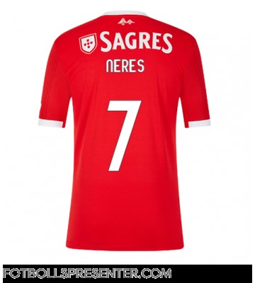 Benfica David Neres #7 Hemma Matchtröja 2022-23 Kortärmad